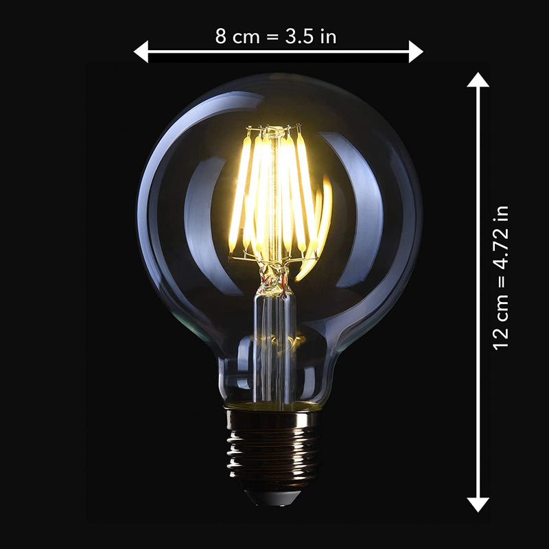 Smart Filament Light Bulb Fl08_S E27 Socket Dimmable 6w 2700k Warm White