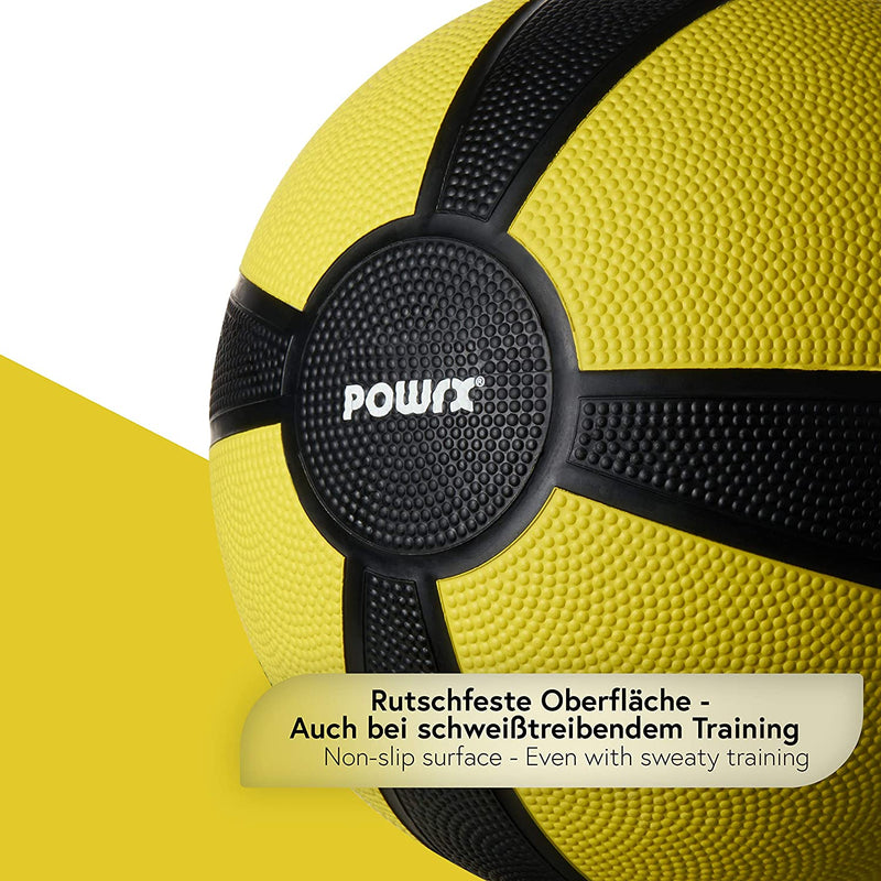 POWRX MEDICINE BALL WEIGHT BALL 1-10 KG