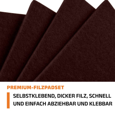 HYNEC TECHNOLOGIES HYNEC PREMIUM FURNITURE PROTECTOR FELT GLIDERS SELF-ADHESIVE