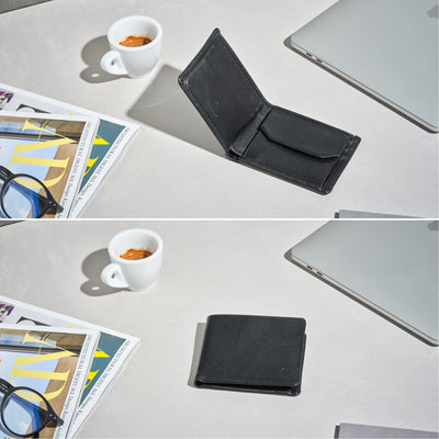 Verona wallet I space for 8 cards I compact men's wallet made of leather