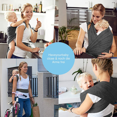 Baby Sling Dark Gray High Quality Baby Sling For Newborns And Babies