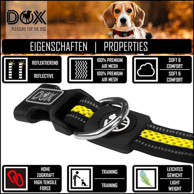 Reflective Airmesh Dog Collar Stable and Adjustable Puppy Collar