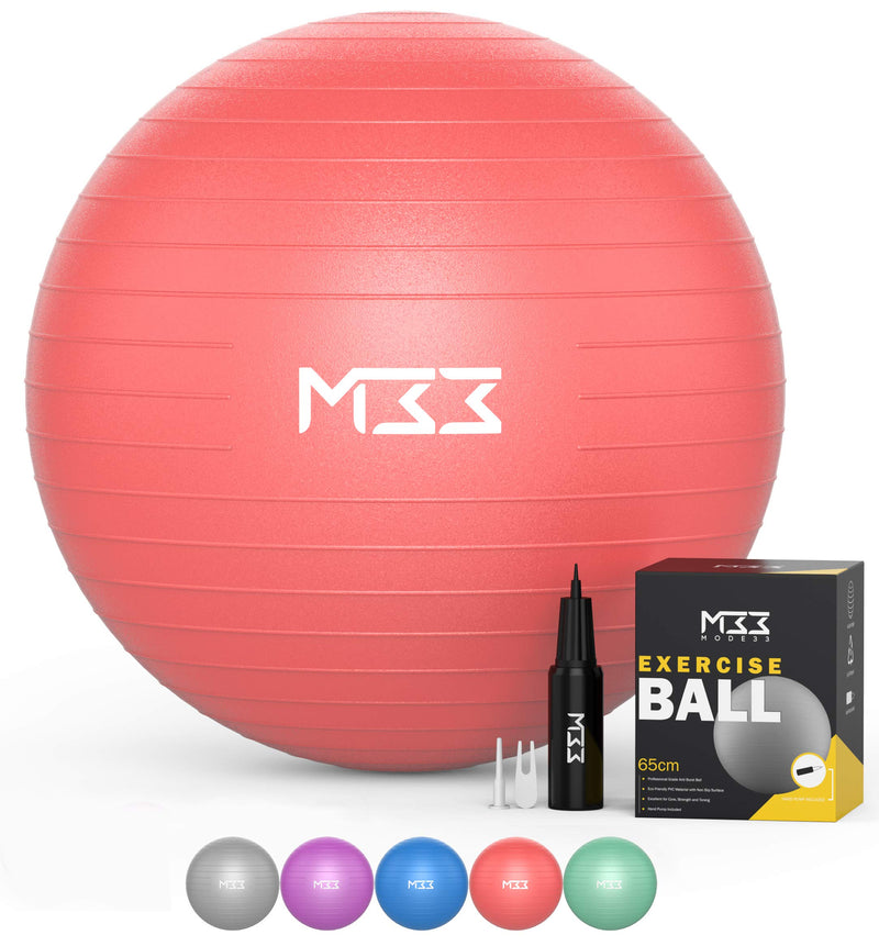 Exercise Ball 55 to 85 Cm Extra Thick Antiburst Yoga Ball with Air Pump