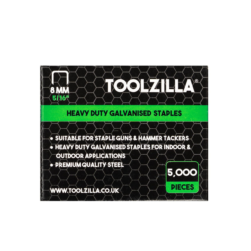 Staples for staple gun robust galvanized 6 mm 5000 pieces