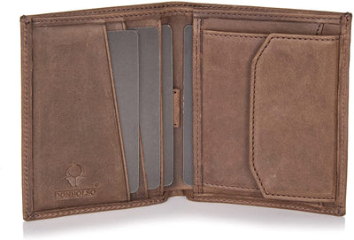 Slim Wallet Rome I Genuine Leather Wallet with RFID Protection I Mini Wallet