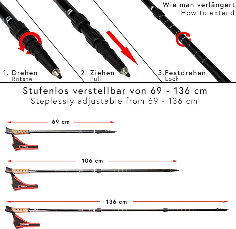 ATTRAC NORDIC WALKING POLES *PARTNER