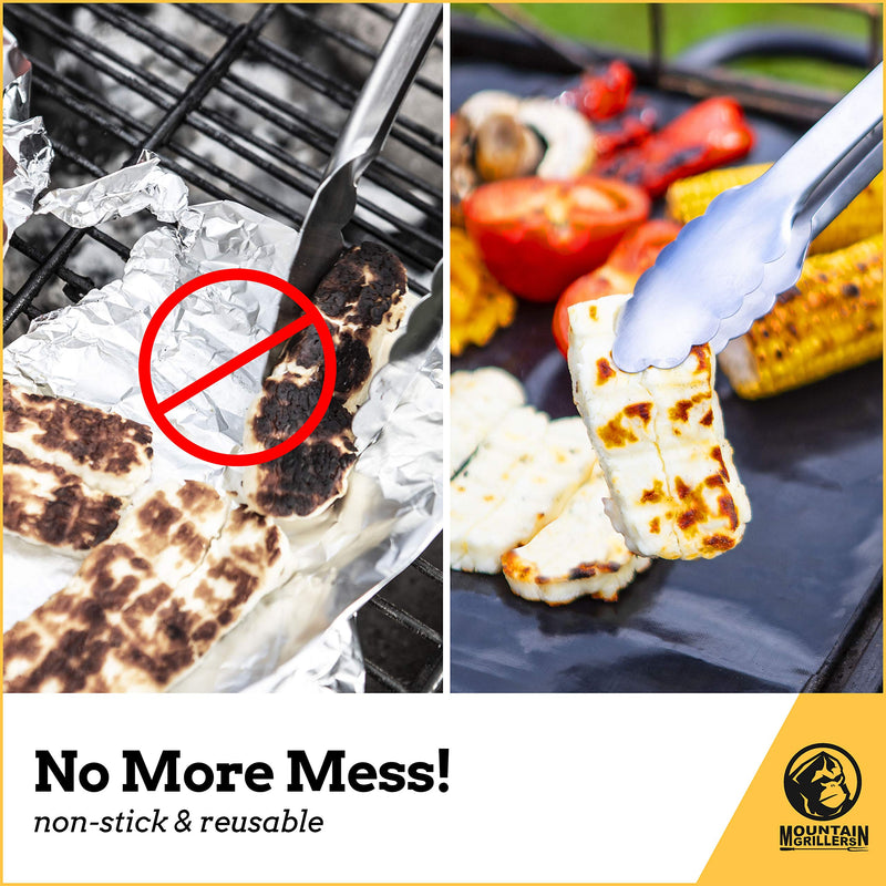 Grill mats with non-stick coating, durable grill mats for gas grills