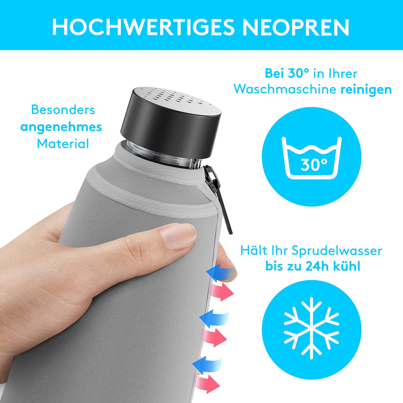 Protective cover compatible with Sodastream Duo glass carafe extra cool