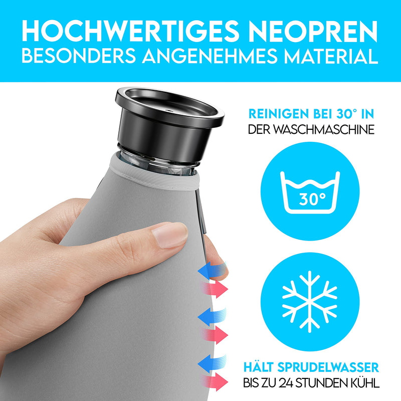 Protective cover compatible with Sodastream Crystal glass carafe extra cool