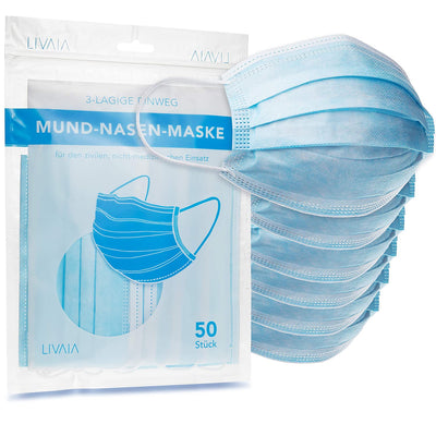 LIVAIA 50 PIECES MOUTH AND NOSE MASK