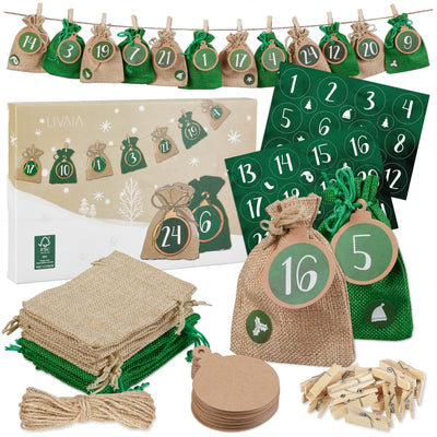 Advent Calendar To Fill Beautiful 2022 Jute Advent Calendar To Fill