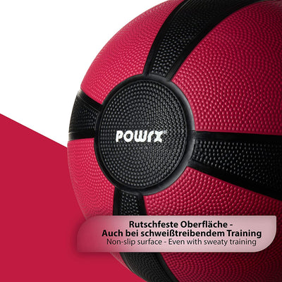 POWRX MEDICINE BALL WEIGHT BALL 1-10 KG