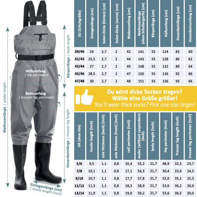 Waterproof Breathable Nylon Waders With Boots Neoprene Knee Pads