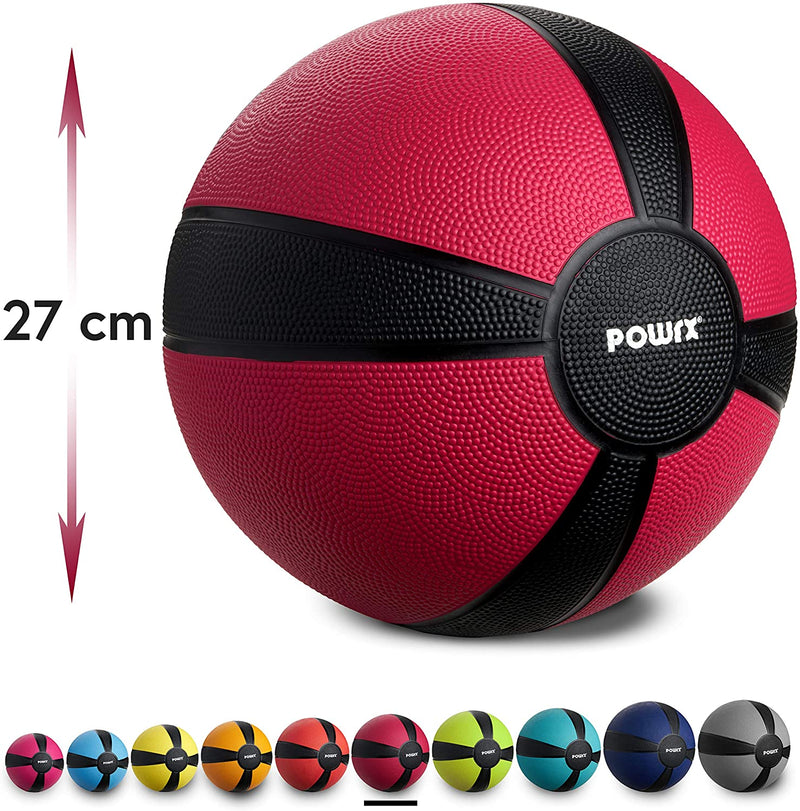 POWRX MEDICINE BALL WEIGHT BALL 1-10 KG