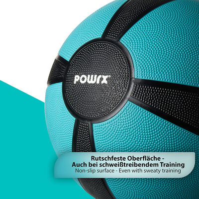 POWRX MEDICINE BALL WEIGHT BALL 1-10 KG