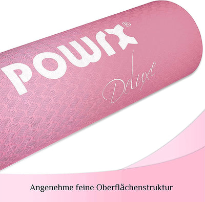 Deluxe Yoga Mat (Pink 173 x 61 x 05 cm) Non-Slip Tpe Environmentally Friendly |