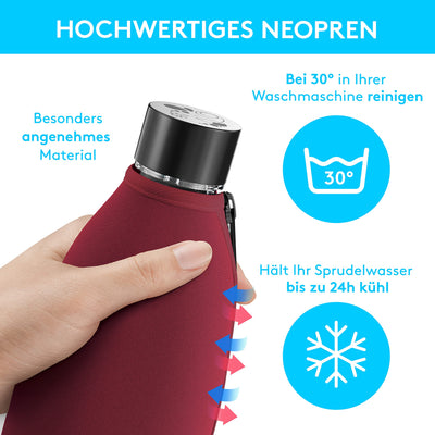 Protective cover compatible with Sodastream Duo glass carafe extra cool