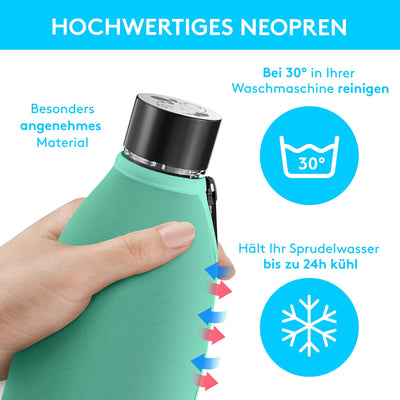 Protective cover compatible with Sodastream Duo glass carafe extra cool