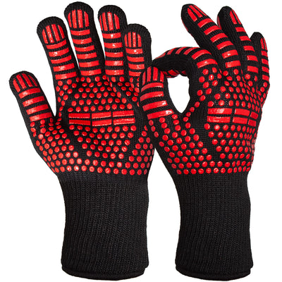 OVERGRILL FIREPROOF GLOVES: 2X BBQ GRILL GLOVES –