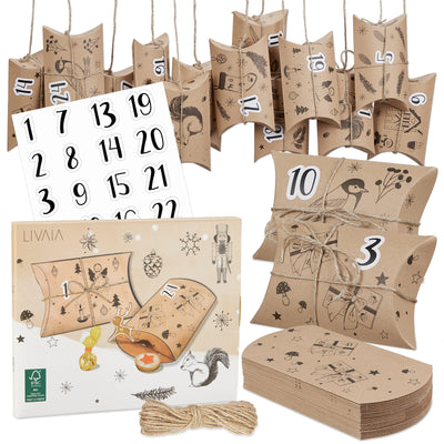 LIVAIA ADVENT CALENDAR TO FILL: DIY ADVENT CALENDAR 2022 - SMALL PAPER BAGS