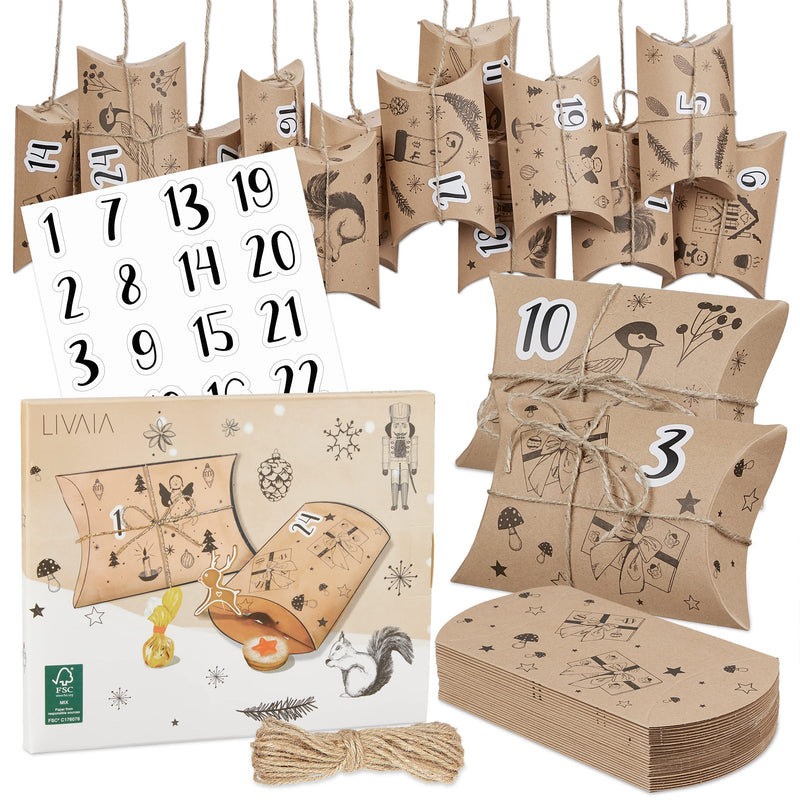 LIVAIA ADVENT CALENDAR TO FILL: DIY ADVENT CALENDAR 2022 – SMALL PAPER BAGS