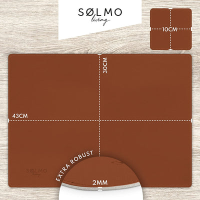 SÖLMO SØLMO I DESIGNER PLACEMAT MADE OF PU LEATHER