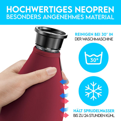 Protective cover compatible with Sodastream Crystal glass carafe extra cool