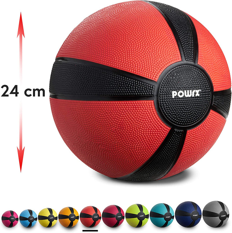 POWRX MEDICINE BALL WEIGHT BALL 1-10 KG