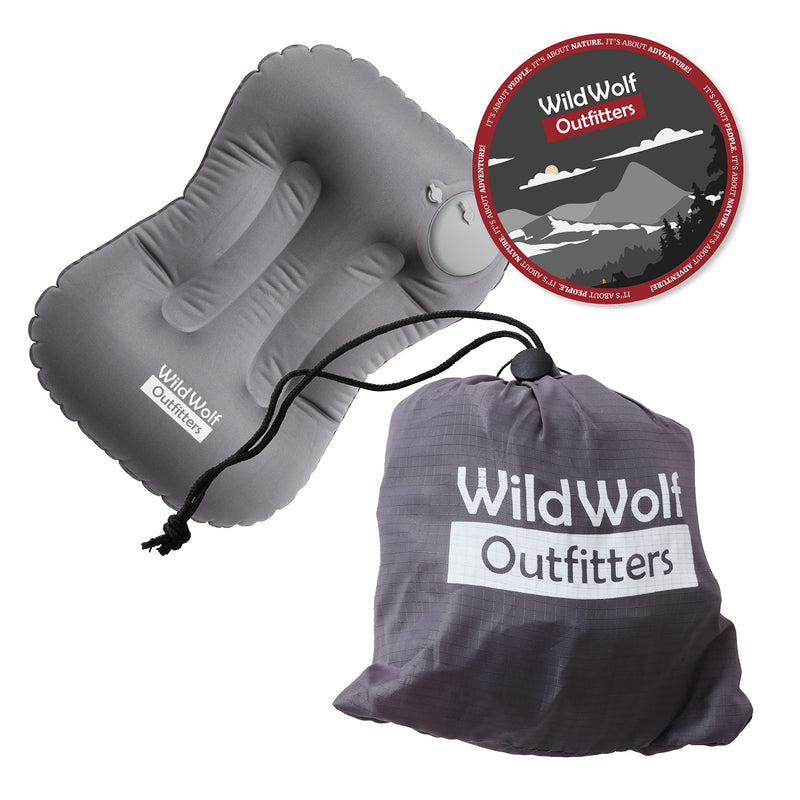 Inflatable Camping Pillow With Memory Foam For 1