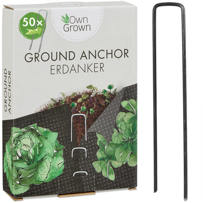 Ground anchor, ground anchor, long, 50 ground anchors for garden, weed control and more