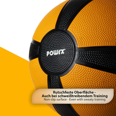 POWRX MEDICINE BALL WEIGHT BALL 1-10 KG