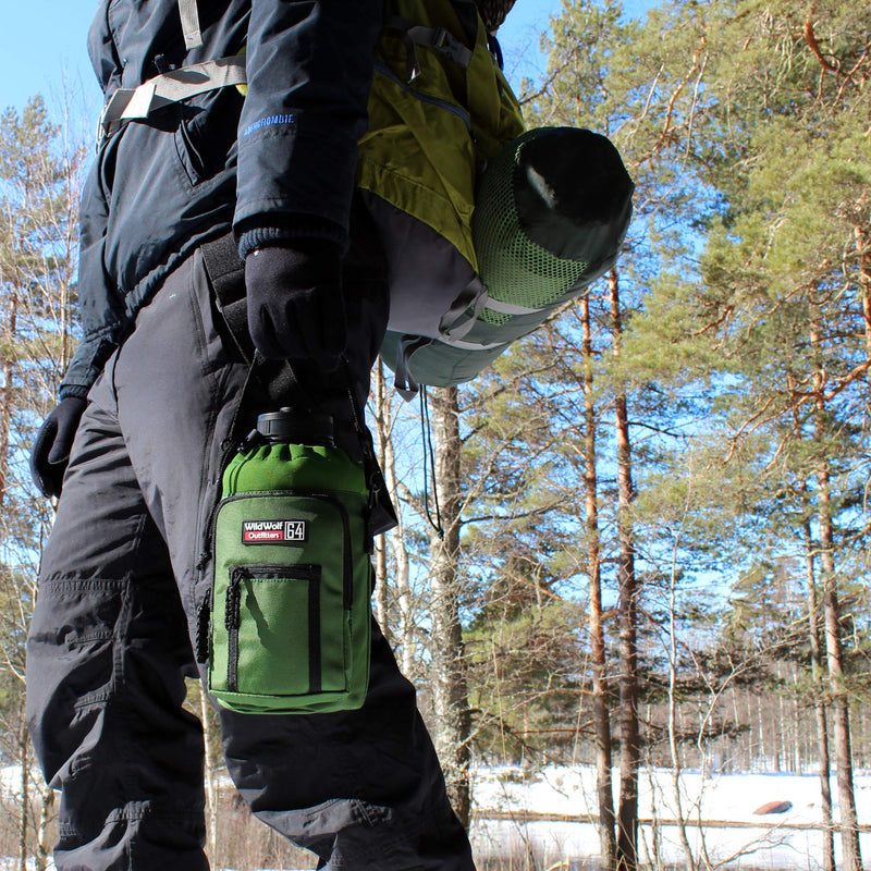 Bag for water bottle from Molle bottle holder backpack