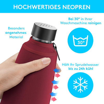 Protective cover compatible with Sodastream Duo glass carafe extra cool