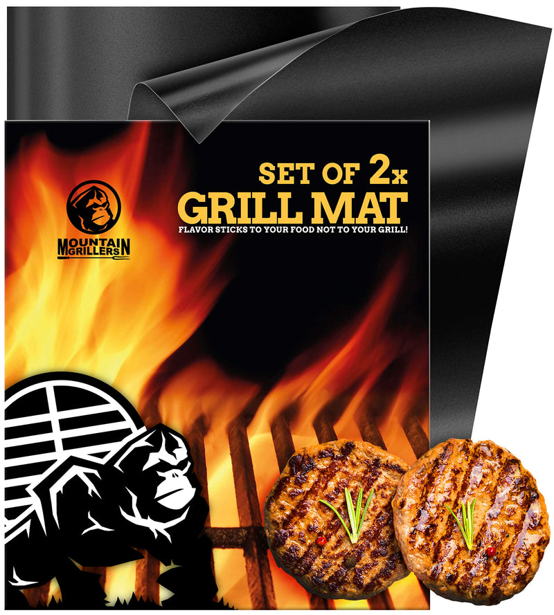 MOUNTAIN GRILLERS BBQ GRILL MAT SET OF 2