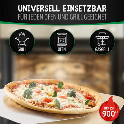 LIEBSPECHT ® HIGH-QUALITY PIZZA STONE AND PIZZA PANELS [FREE BRUSH] - SUITABLE FOR OVEN