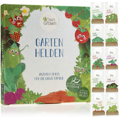 OWNGROWN CHILDREN'S PLANTING SET: GREAT CHILDREN'S GROWING SET WITH 10 KINDS OF PLANTS SEEDS - VEGETABLE SEEDS