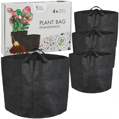 Plant bag 30l set 5x30l plant bag for balcony and potted plants