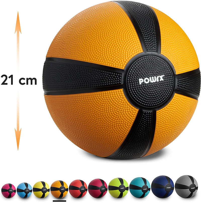 POWRX MEDICINE BALL WEIGHT BALL 1-10 KG