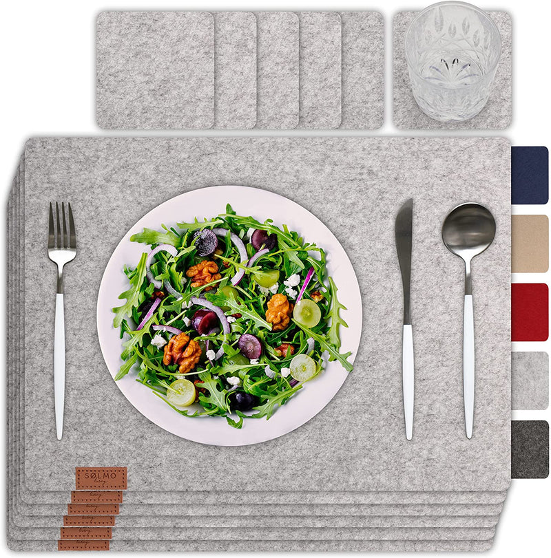 I 12 placemats made of felt placemats 42x32 cm washable
