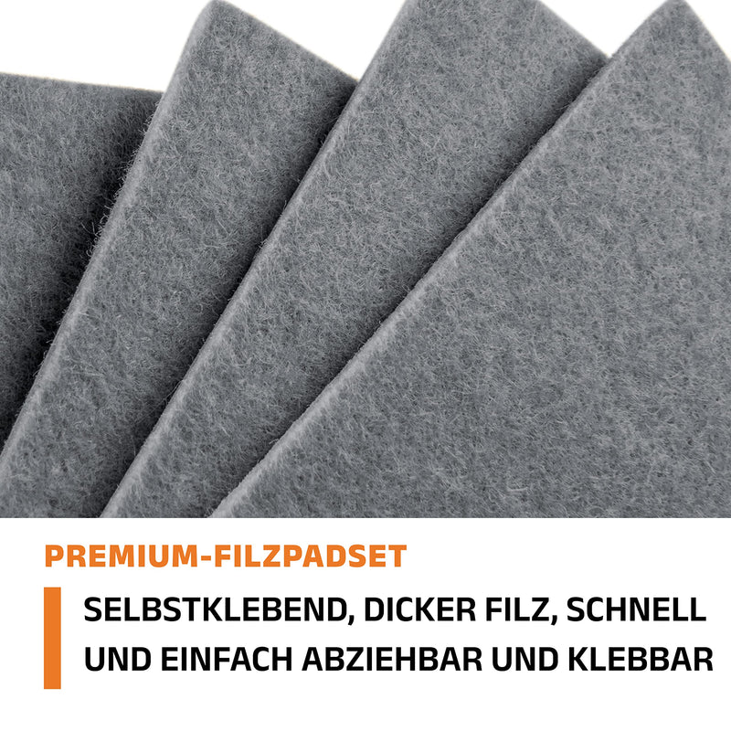 HYNEC TECHNOLOGIES HYNEC PREMIUM FURNITURE PROTECTOR FELT GLIDERS SELF-ADHESIVE