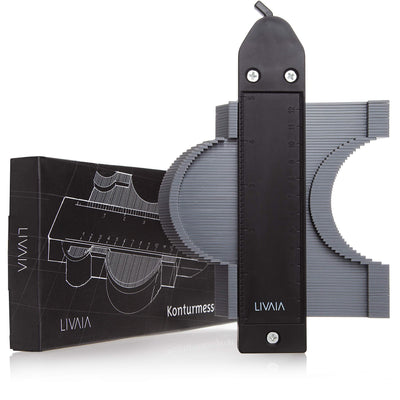 LIVAIA CONTOUR GAUGE WITH CLAMPING LEVER: CONTOUR GAUGE CONTOUR DUPLICATION TOOL - MARKING AID