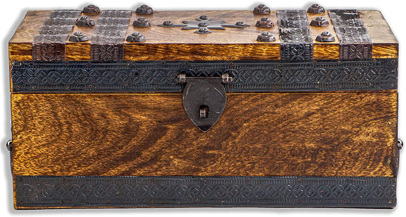BRYNNBERG TREASURE CHEST WITH LOCK SUITCASE CHEST WOODEN CHEST TREASURE CHEST VINTAGE