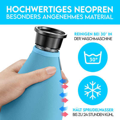 Protective cover compatible with Sodastream Crystal glass carafe extra cool