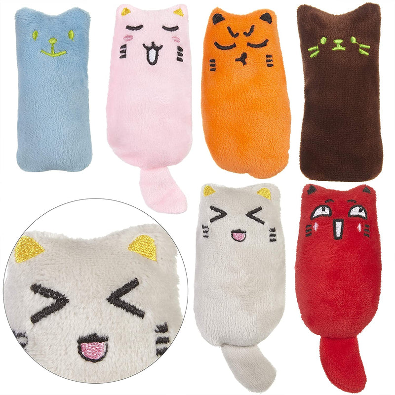 Mint kitty cat toy set made of cat cushion with catnip