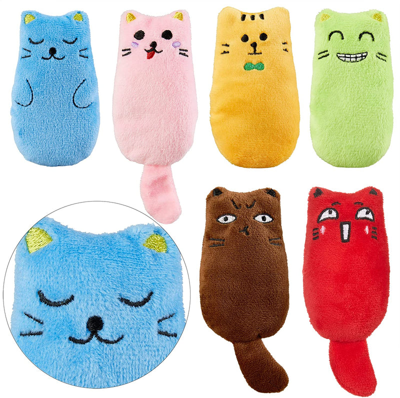 Mint kitty cat toy set made of cat cushion with catnip