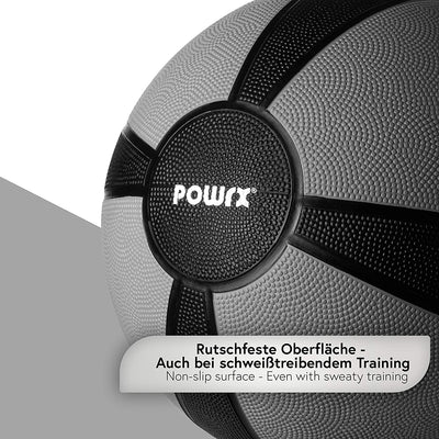 POWRX MEDICINE BALL WEIGHT BALL 1-10 KG