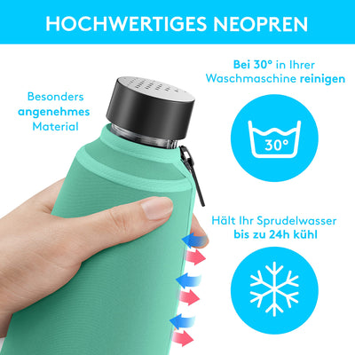 Protective cover compatible with Sodastream Duo glass carafe extra cool