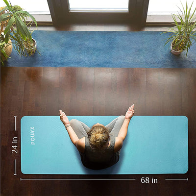 Deluxe Yoga Mat (Pink 173 x 61 x 05 cm) Non-Slip Tpe Environmentally Friendly |