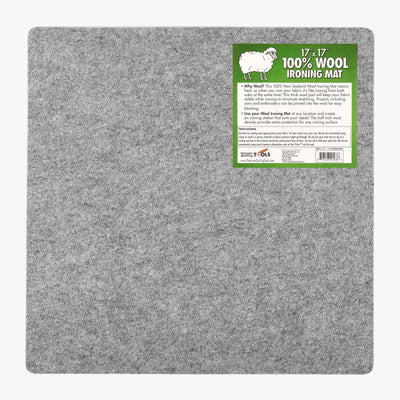 PRECISION QUILTING TOOLS 17" X 17" WOOL IRON MAT FOR QUILTING - 100% NEW ZEALAND WOOL IRON PAD