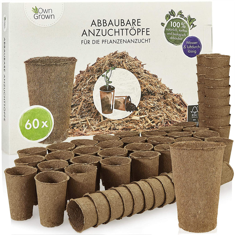 Degradable cultivation pots, square, 120x cultivation pots made of wood fiber cultivation pots